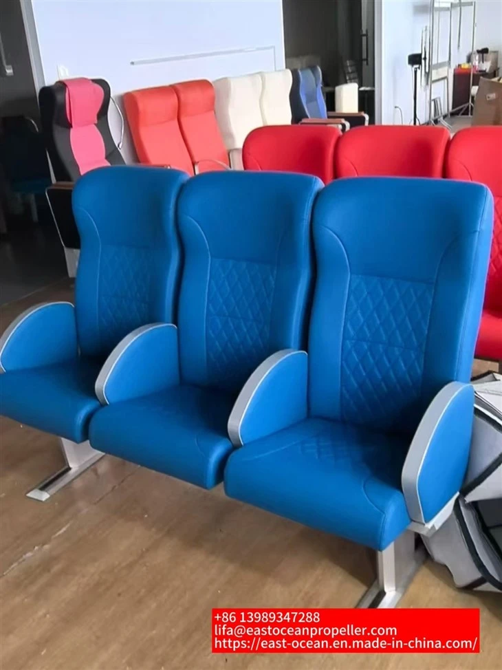 High Quality Corrosion-Resistant Marine Passenger Seat With Leather Cushion, Multiple Colors