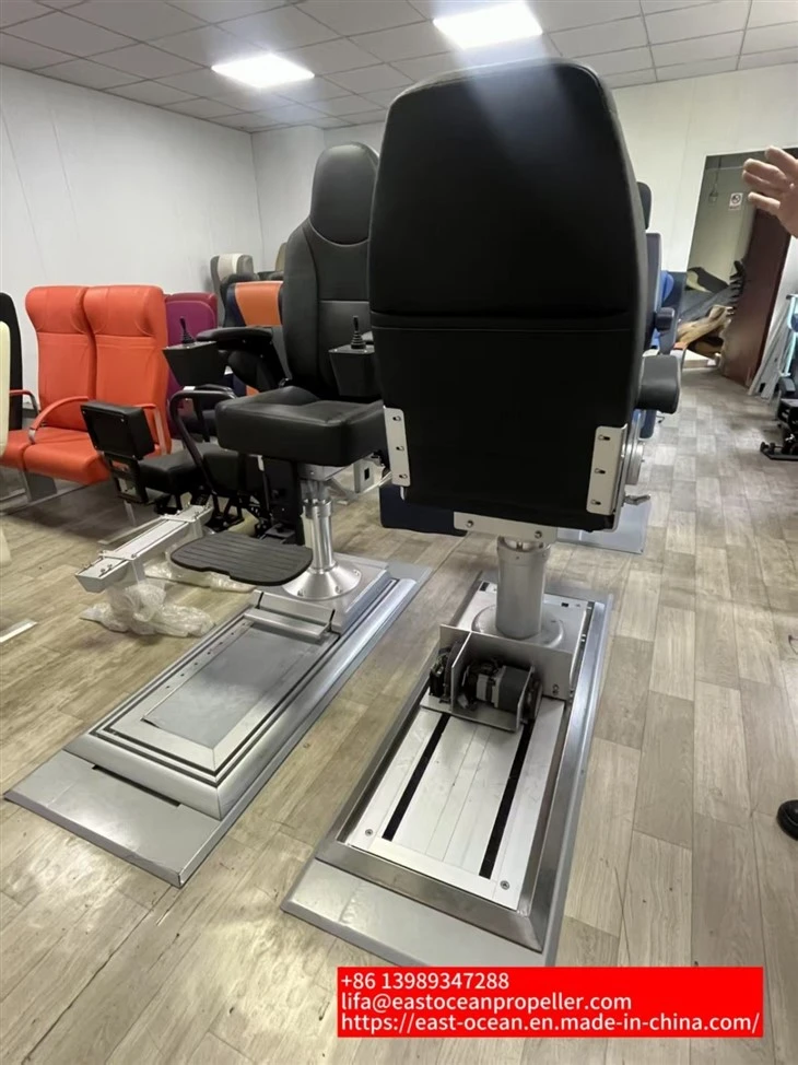 Lifa Marine Aluminum Driving Seat With Air Spring Sliding Track Arm Footrest suppliers