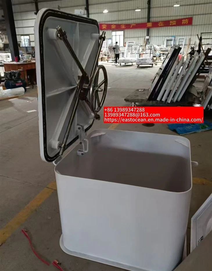 Customized Marine Hardware Handwheel Operate Aluminum Raised Hatch Cover For Boat suppliers