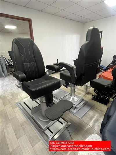 Lifa Marine Captain Driver Seat With Air Spring Sliding Track Arm Footrest