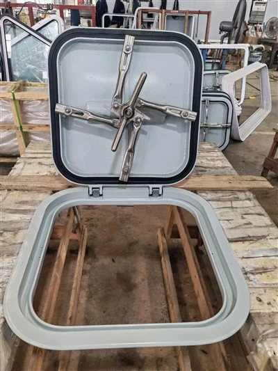 Marine Hardware Aluminum Alloy Single-hand High Quality Raised Hatch Cover For Boat