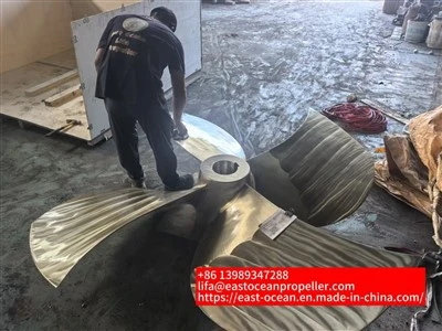 Marine Part Cu3 4-Blades Boat Propeller For Tugboat Vessel Shipyard